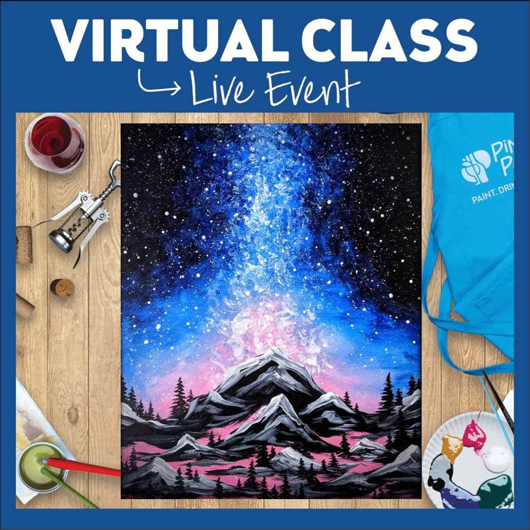 LIVE INTERACTIVE VIRTUAL CLASS-PAINTING KIT INCLUDED
